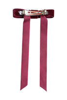 Bordo Kadife Fiyonk Toka - 1