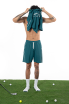 Erkek Oversize Fakemood Jersey Polo Yaka Golf Forma - Yeşil - 2