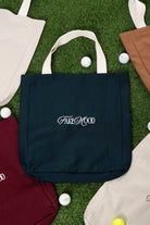 Unisex Fakemood Nakışlı Tote Bag - Yeşil - 0