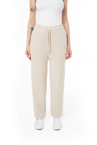 Kadın Relaxed Fit Fm Icon Nakışlı Jogger - Bej - 3