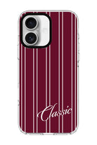 Classic Stripe Clear Magsafe Kılıf, Iphone 16 Plus - 0