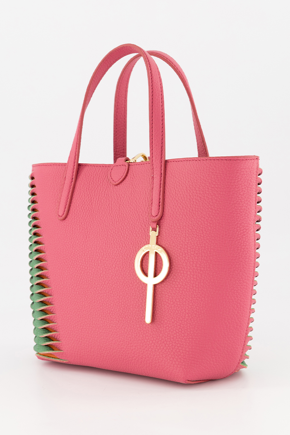 Mini Shopping Bag Pink&Green - 3