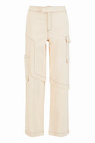 Bej Denim Kargo Pantolon - 2