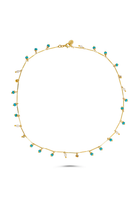 Dancing Disco Turquoise Sparkle Necklace - 0