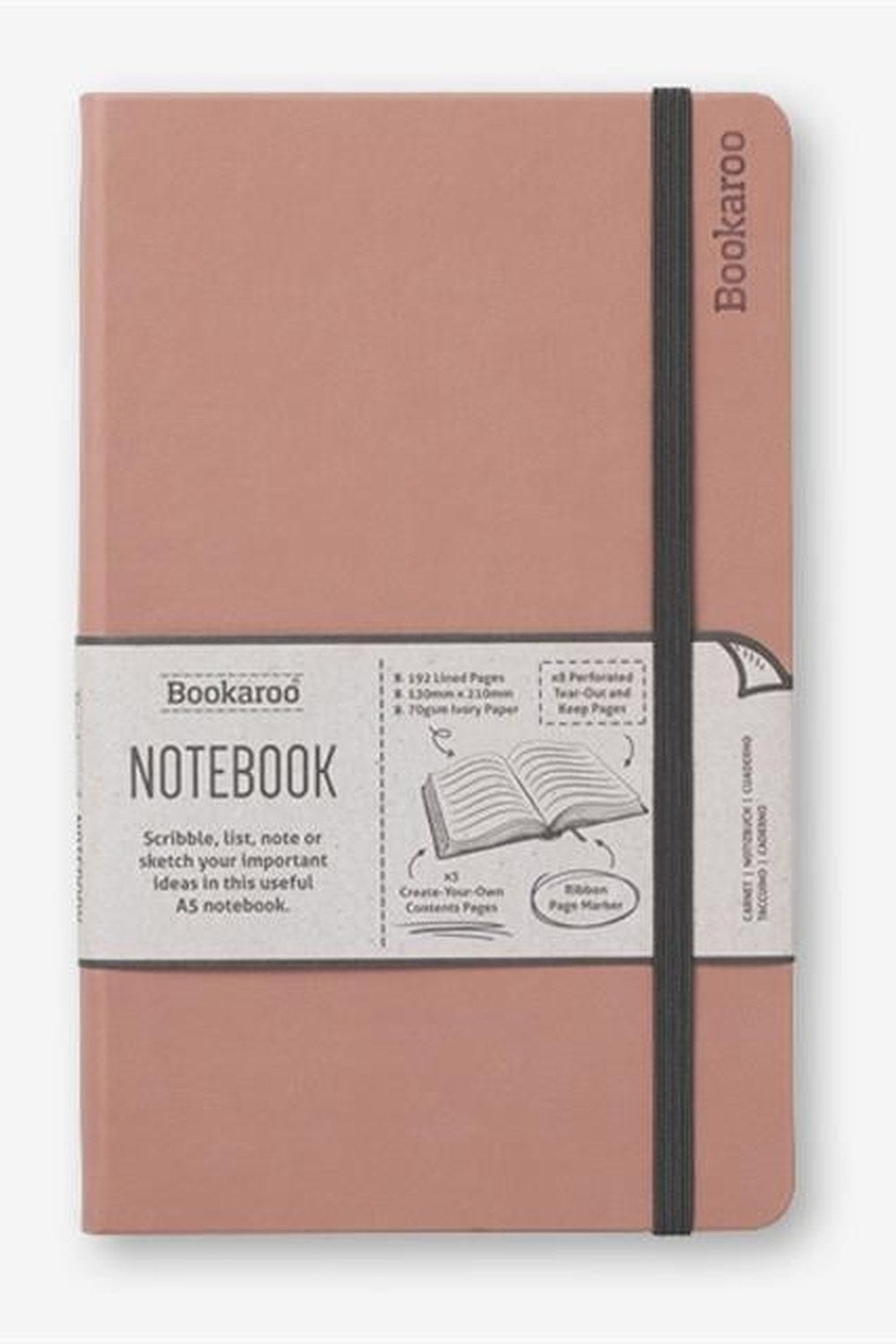 A5 Çizgili Defter - Blush - 0