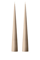 Nougat Note Kokusuz 2'li Kalın Konik Mum 37 Cm - 0