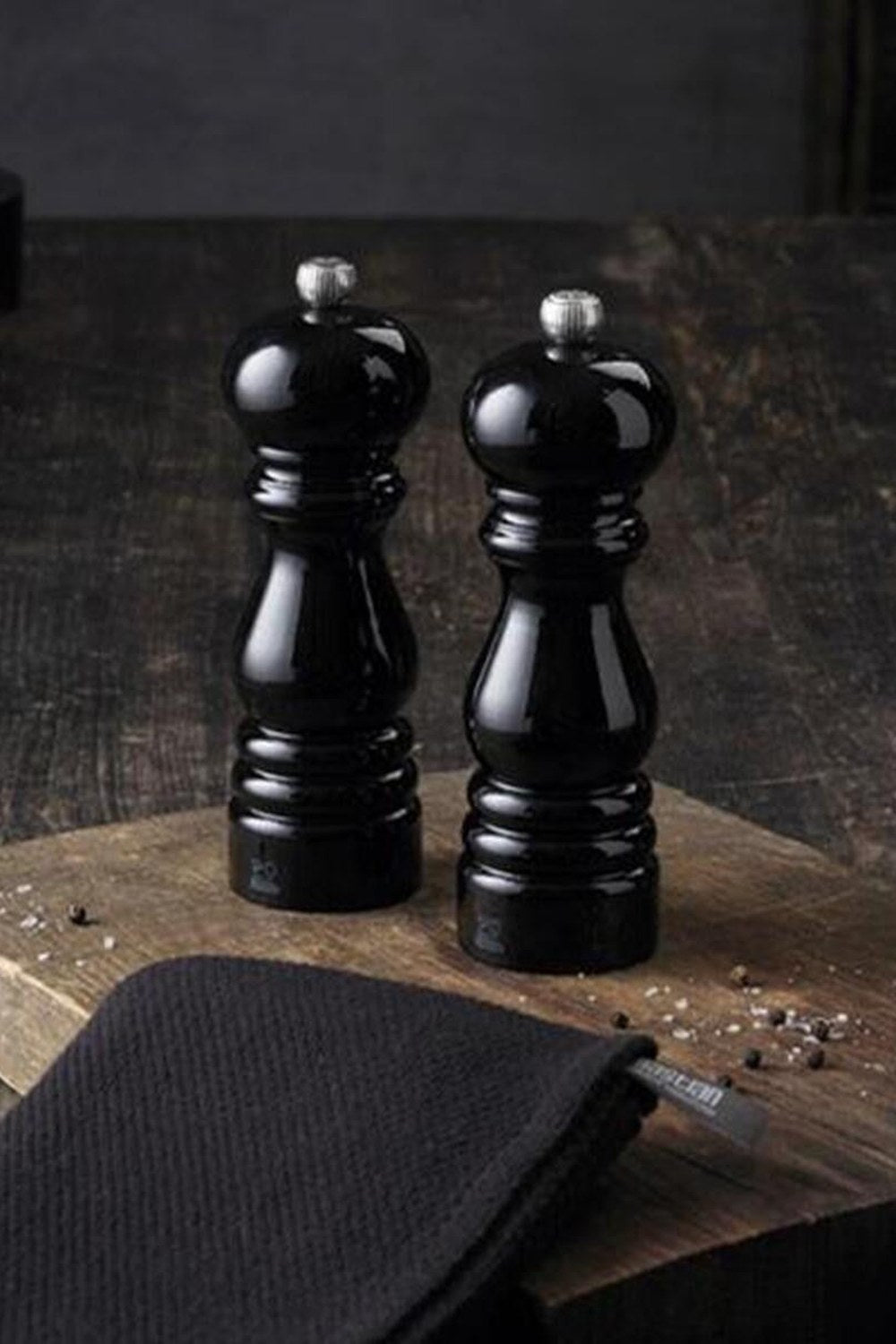 Paris Ahşap Siyah Lake Karabiber Ve Tuz Değirmeni 18 Cm - 1