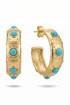 Nocturne Turquoise Hoop Earrings - 0