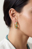 Nocturne Turquoise Hoop Earrings - 1