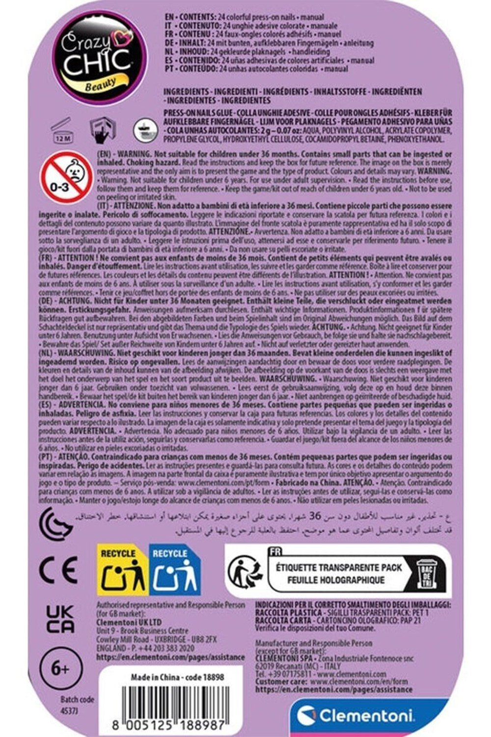 Crazy Chic Tak ve Git Tırnaklar - Kelebek - 2