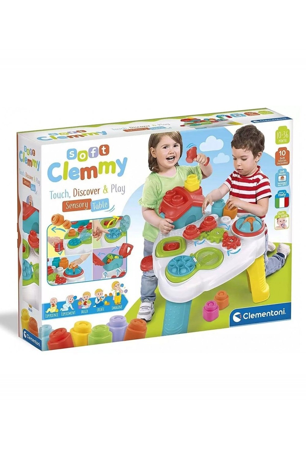 Soft Clemmy - Yumuşak Blok Duyusal Aktivite Masası 10 Parça 10-36 Ay - 0
