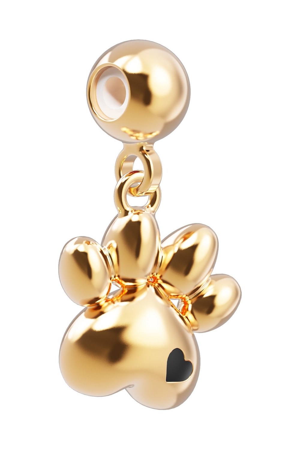 18 Ayar Altın Kaplama Charm - Pati - 0