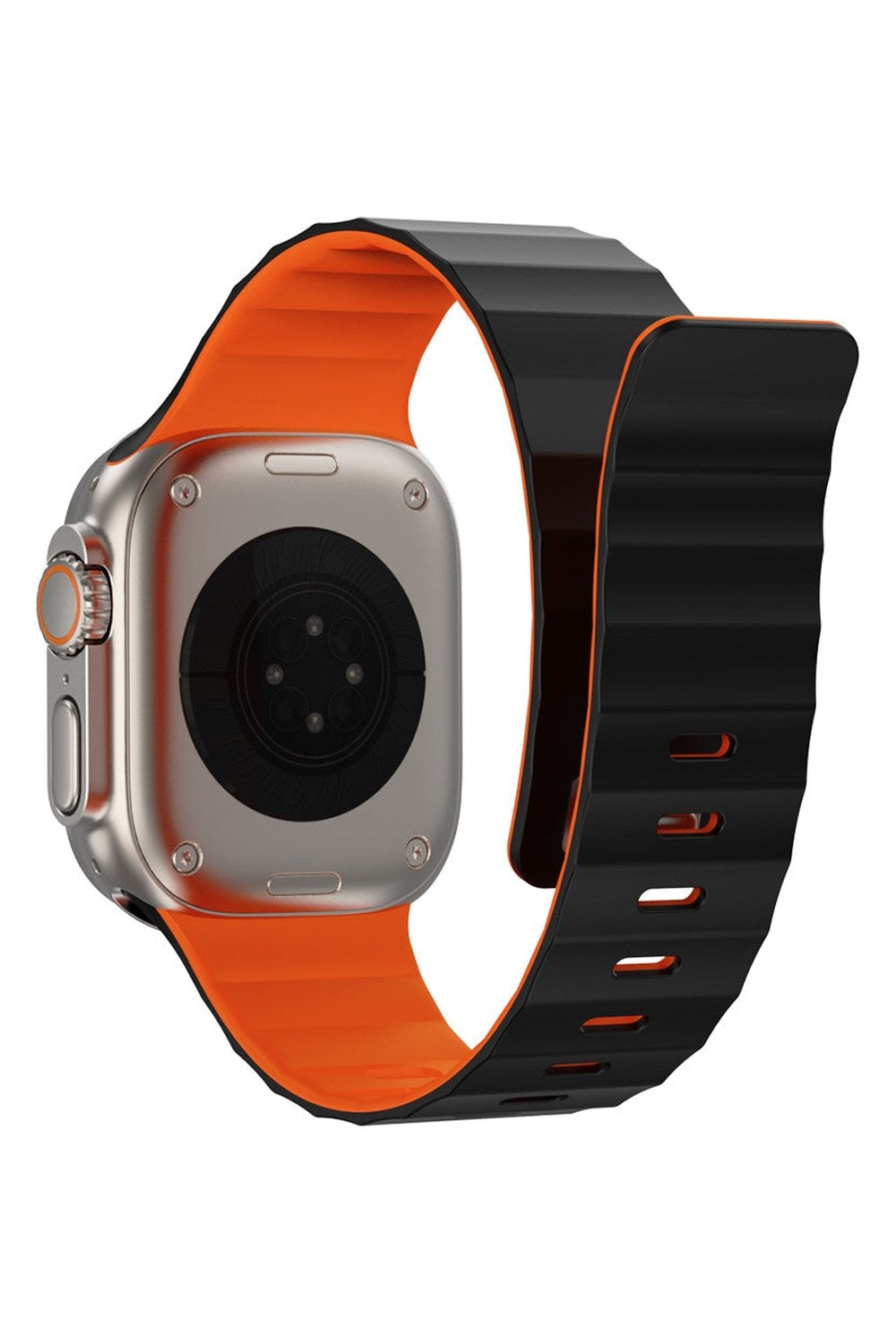 Apple Watch Uyumlu Manyetik Silikon Kordon - 1