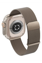Apple Watch Uyumlu Manyetik Örgü Metal Kordon - 7