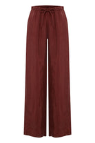 Lucid Flow Tie Pants Burgundy - 9