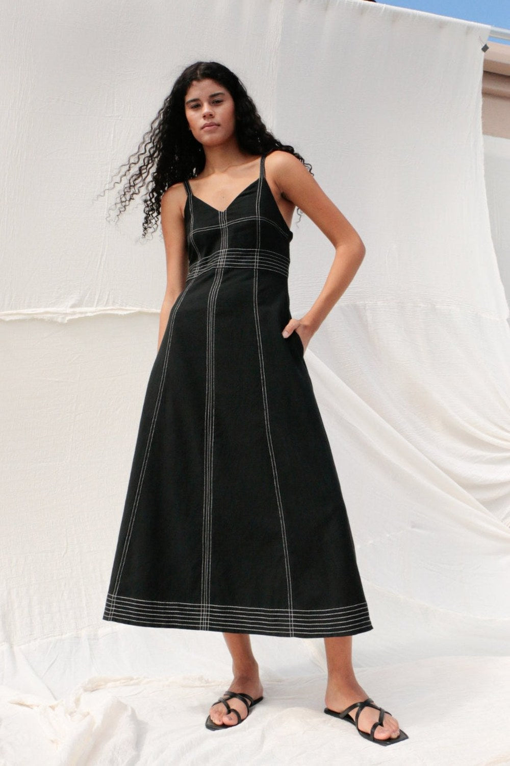 Eva Maxi Dress Black - 0