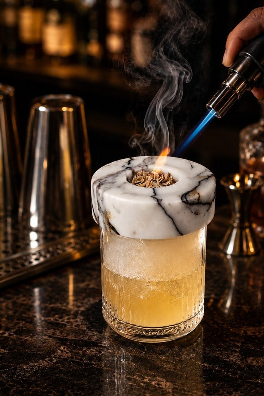 Crystal Kokteyl Tütsüleme Coctail Smooker Bar Aksesuarı - 4