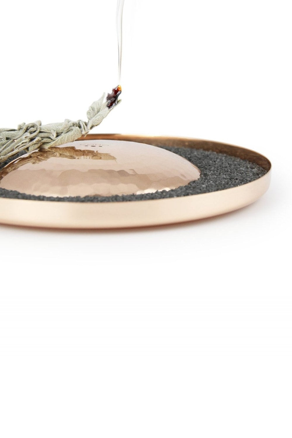 Coho Artisan Göbekli Tepe Dövme Bakır Ağaç Tütsü Tabağı - 1