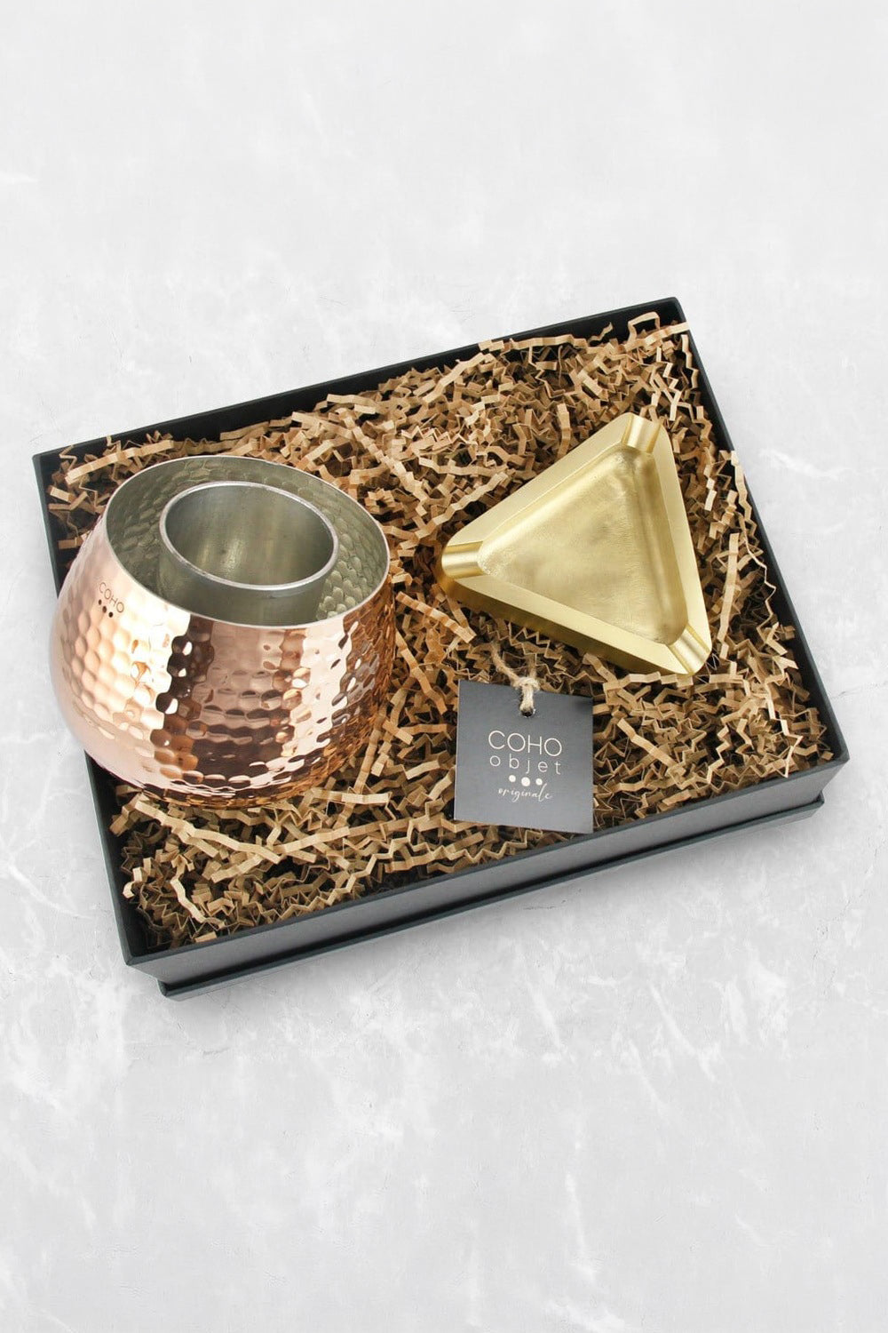Coho Box Artisan Bakır Ehl I Keyf & Brazen Döküm Prinç Küllük Hediye Seti - 0