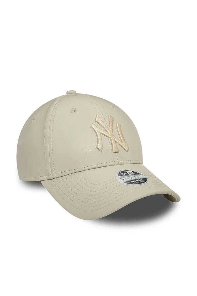 New Era | Yankees Faux Leather Womens Stone 9FORTY Adjustable Cap 2 | Milagron