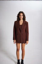 Panky Blazer Ceket Kahve