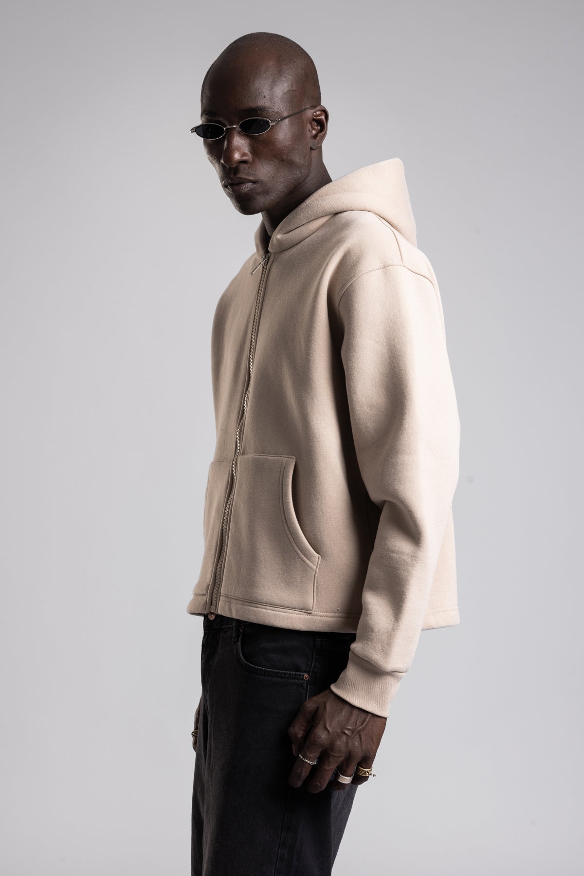 Catch-Kapüşonlu Fermuarlı Sweatshirt-Sweatshirts & Hoodies-4-Milagron.com