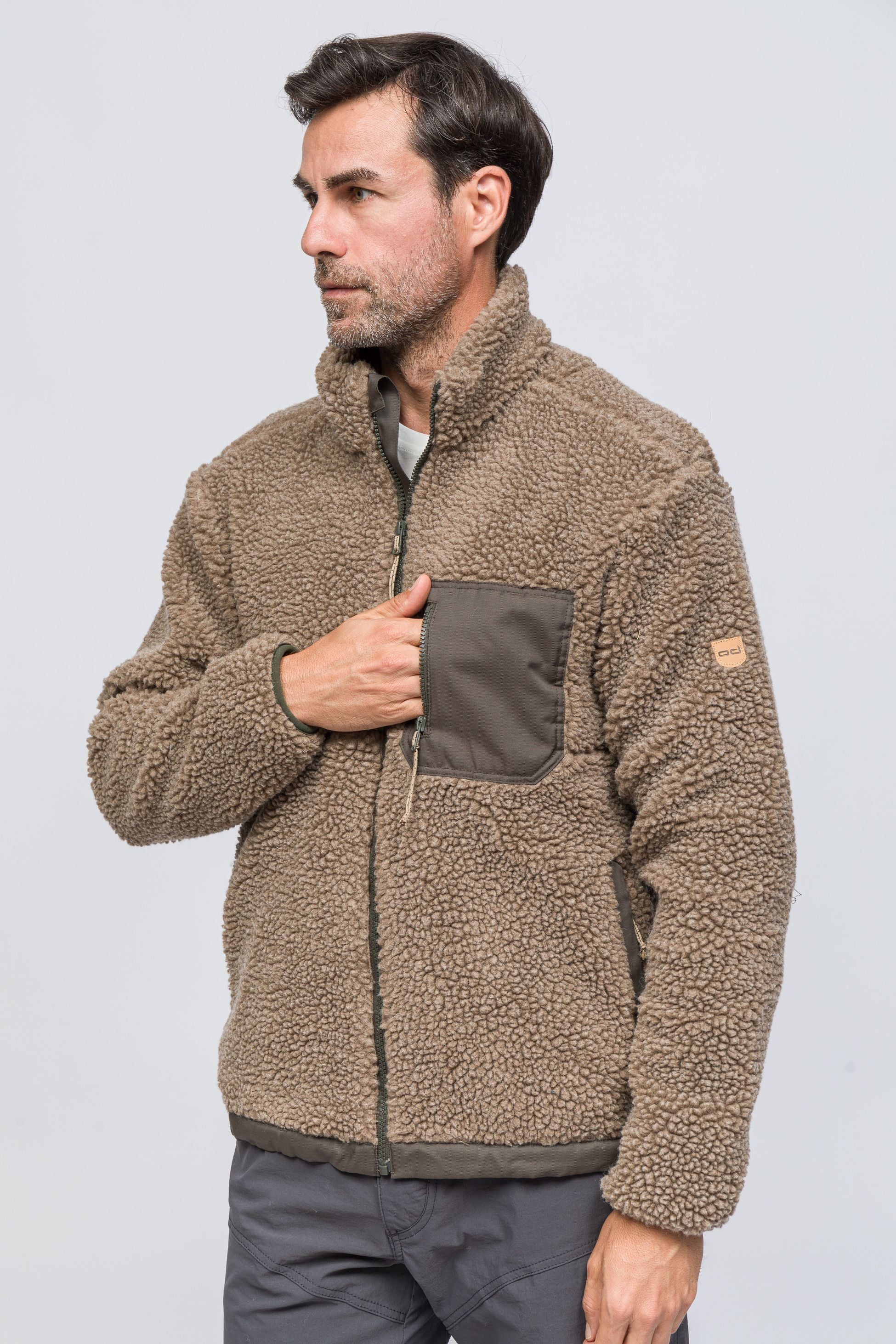 Sherpa Yün Ceket Lambswool - Vizon