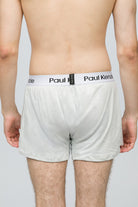 2'Li Erkek Boxer Şort - Button Fly Gray