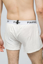 2'Li Erkek Boxer Şort - Button Fly Whitey