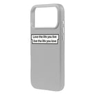 Love The Life-Signature Leather Kılıf Magsafe Özellikli - Iphone 17 Pro Max