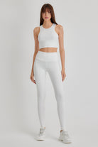 Delicia Spor Crop Top | Beyaz