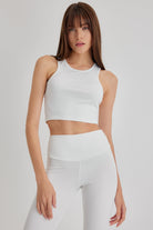 Delicia Spor Crop Top | Beyaz