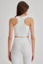 Delicia Spor Crop Top | Beyaz