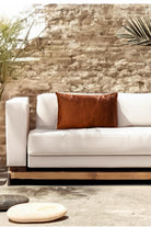 22 Maggio Istanbul-Marte Suni Deri Taba Dikdörtgen Dekoratif Yastık 35x50 Cm-Yastık-2-Milagron.com