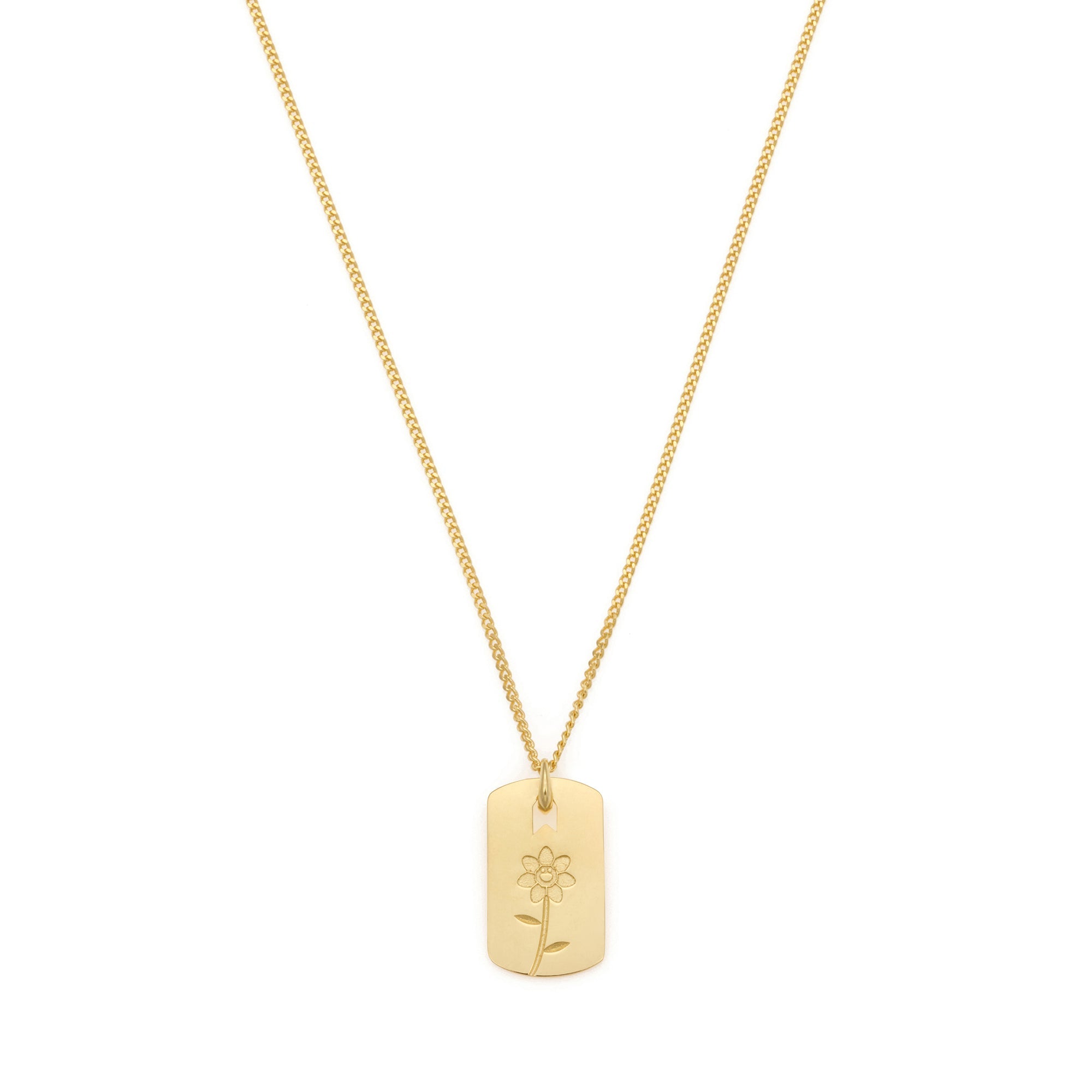 Any Flower Necklace In Gold