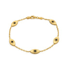 Black Eye Bracelet In Gold