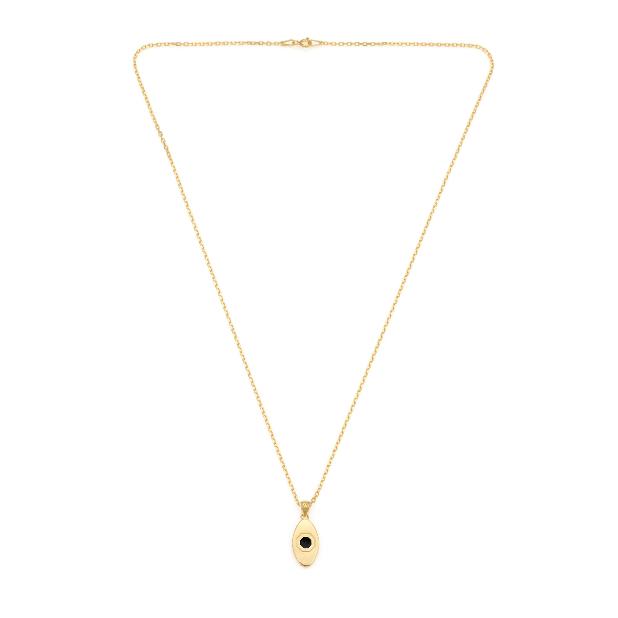 Black Eye Necklace In Gold