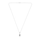 Black Eye Necklace In Silver