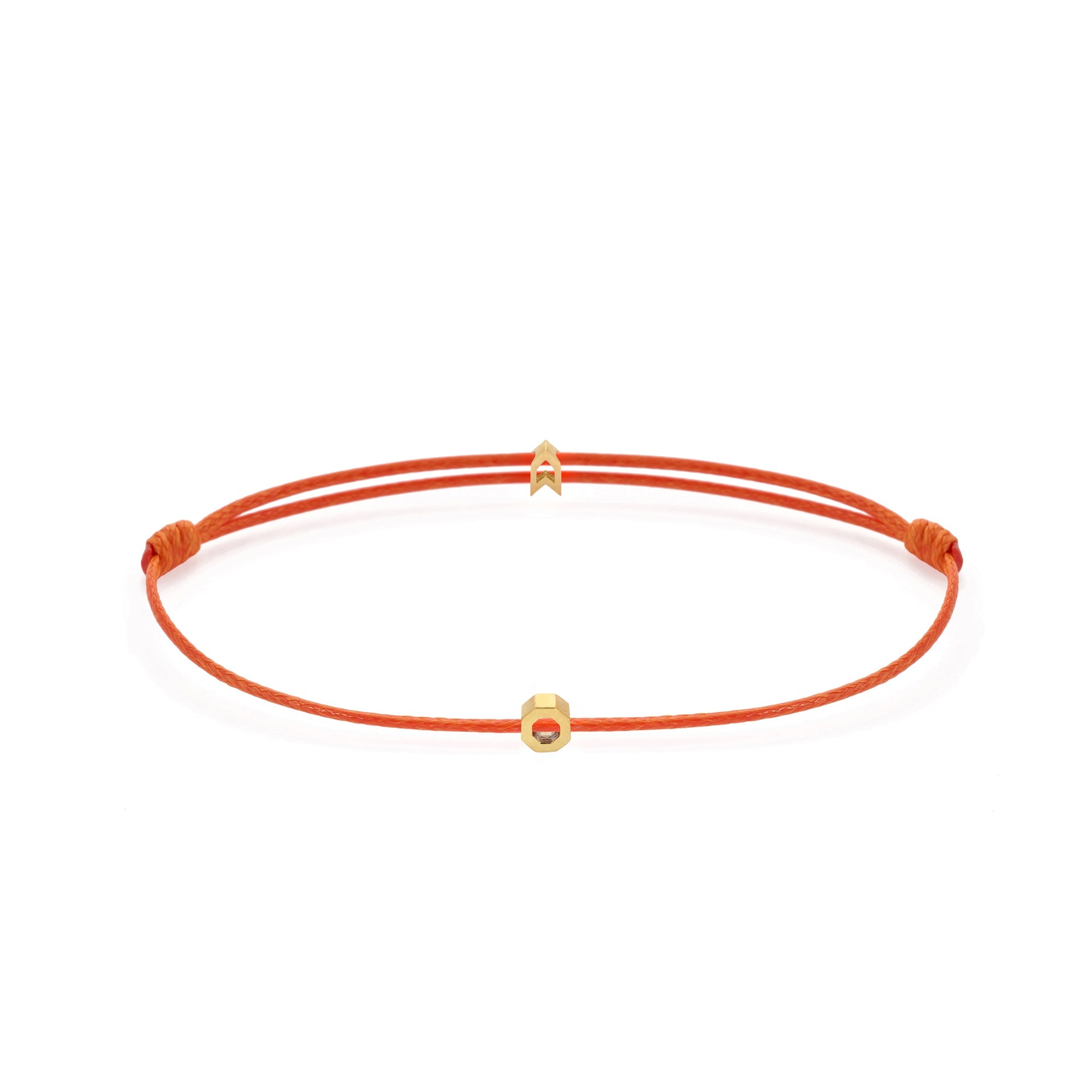 Orange Chance Bracelet In Gold