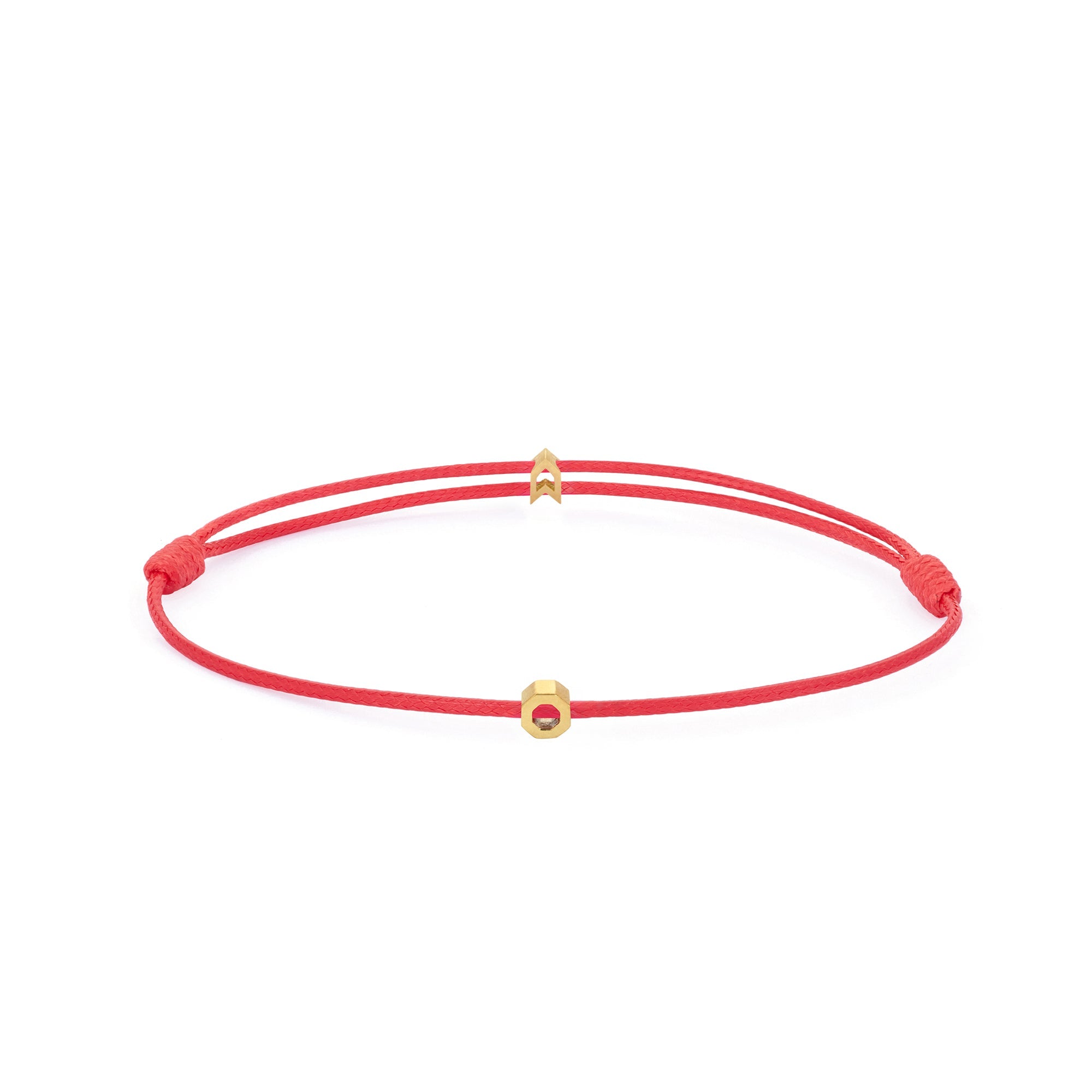 Red Chance Bracelet In Gold
