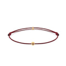 Claret Red Chance Bracelet In Gold