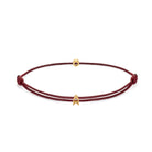 Claret Red Chance Bracelet In Gold