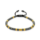 Gold And Oxide Rolo Hematite Bracelet