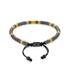 Gold And Oxide Rolo Hematite Bracelet