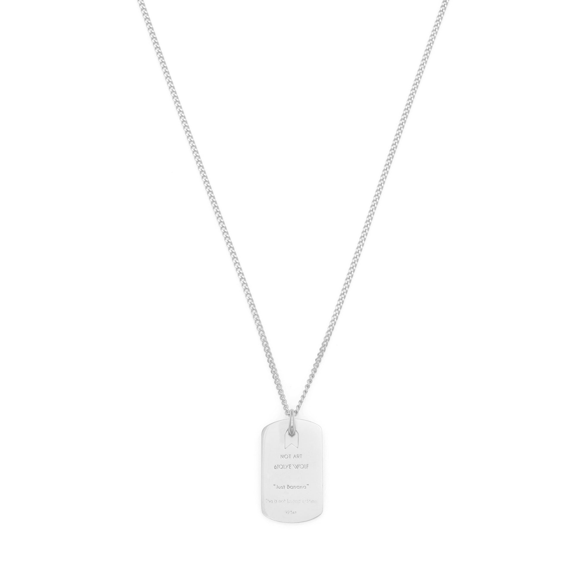 Just Banana Necklace In Silver