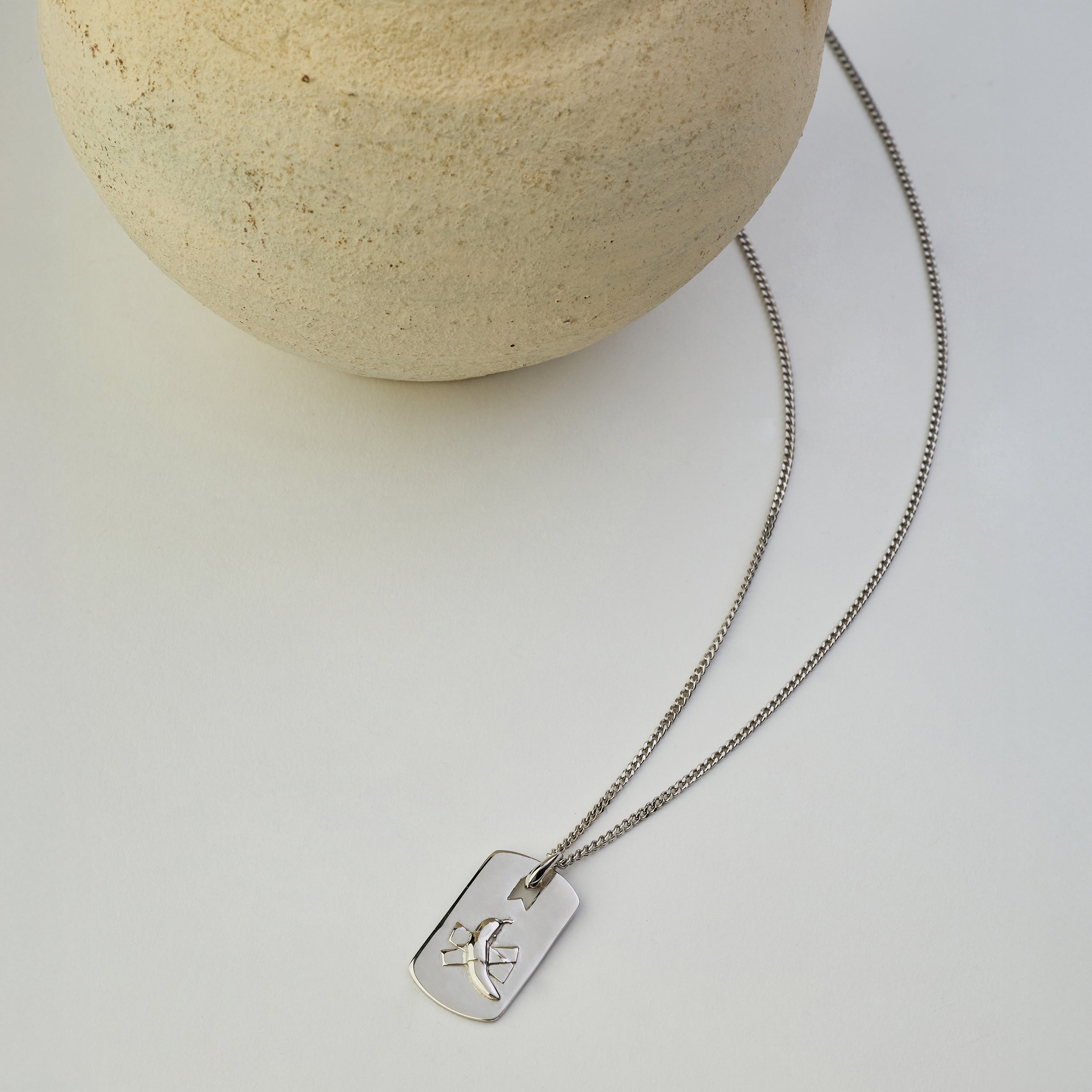 Just Banana Necklace In Silver