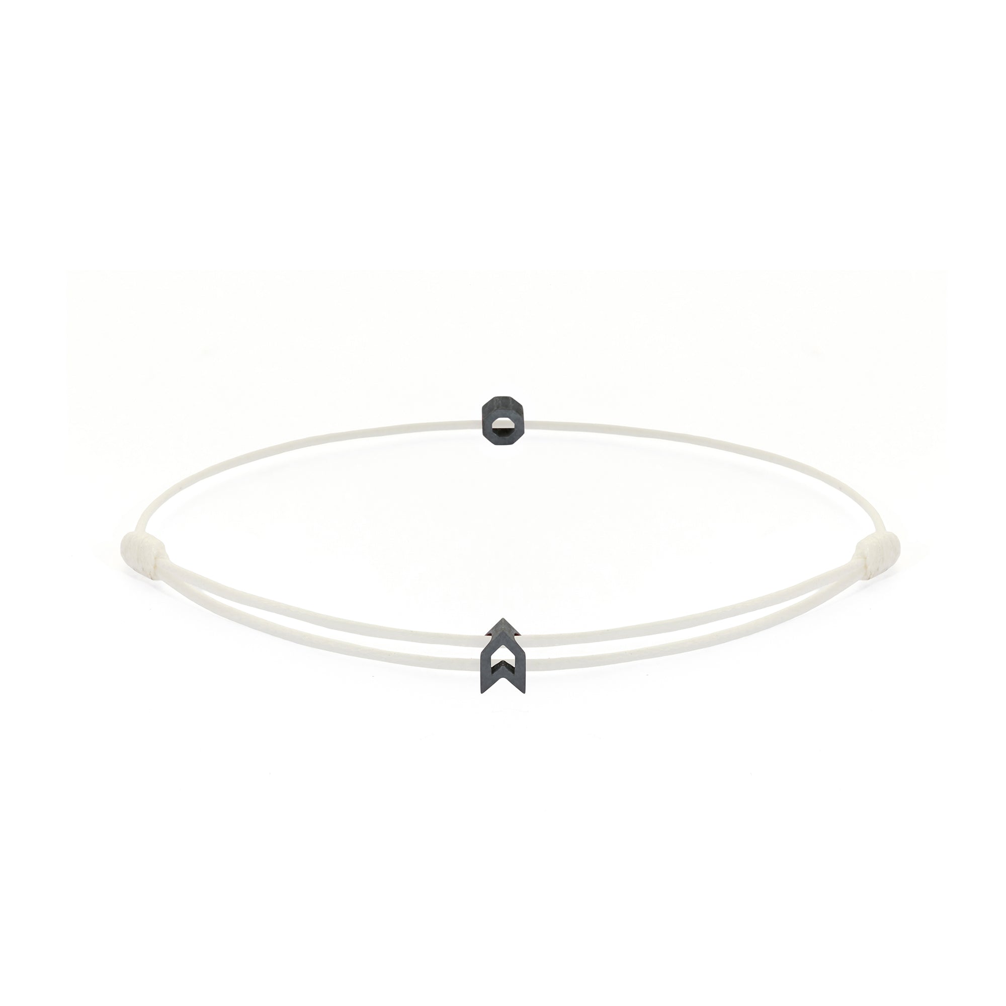 White Chance Bracelet In Oxide
