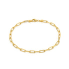 Paperclip Chain Bracelet In Gold