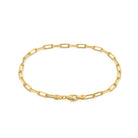Paperclip Chain Bracelet In Gold