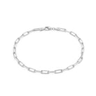 Paperclip Chain Bracelet In Silver